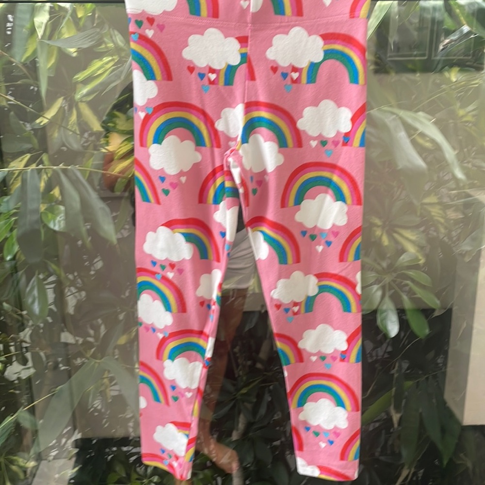 Worn once. Rainbow leggings from Mini-Boden size 6-7 years.